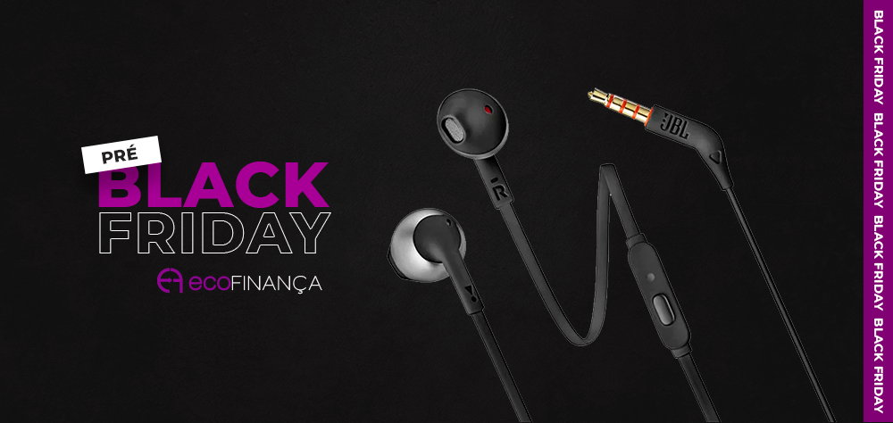 Fones de ouvido na Black Friday